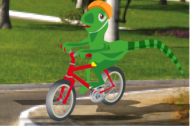 Usa la ciclopista para andar en bicicleta y recuerda siempre usar casco